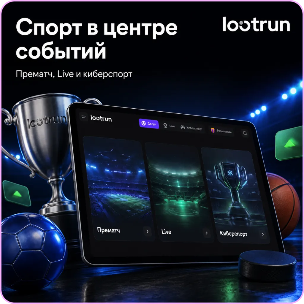 lootrun официальный доступ к спортивному разделу